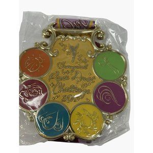 Run Disney Inaugural Pixie Dust Challenge 2015 Finishers Medal Huge 4x4 NEW